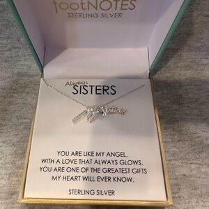 Footnotes Sterling Silver Sisters Necklace